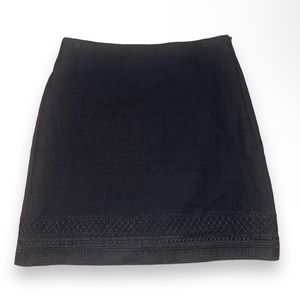 NWT LOFT black geometric skirt | women | size M